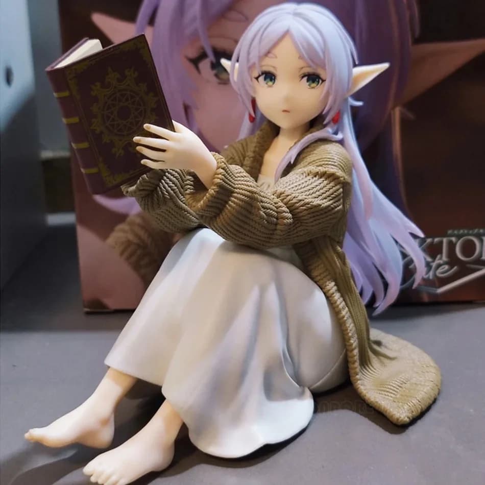 12CM Frieren au-delà du fin du voyage Frieren Anime Figure bureau mignon costume de nuit Frieren Fig