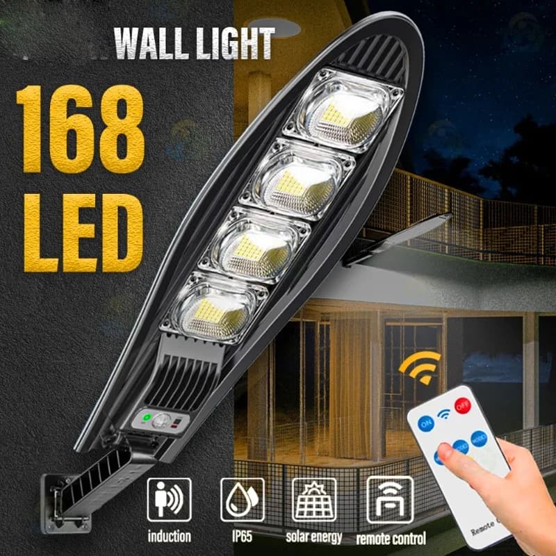Lampes solaires de rue, lampes murales de jardin LED étanches pour extérieur, 3 modes d'éclairage, t