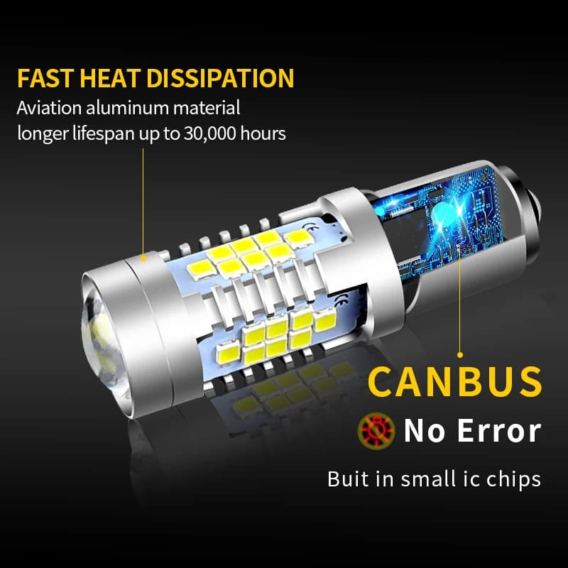 2 feux de recul LED P21W BA15S Canbus, pour Mercedes Benz W169 W245 W202 W204 C204 CL203 S202 S203 W