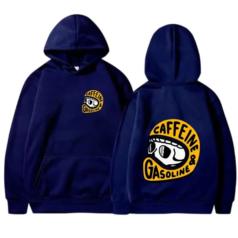 2025 printemps automne hommes sweats à capuche gothique Harajuku Biker crâne graphique nouveaux homm