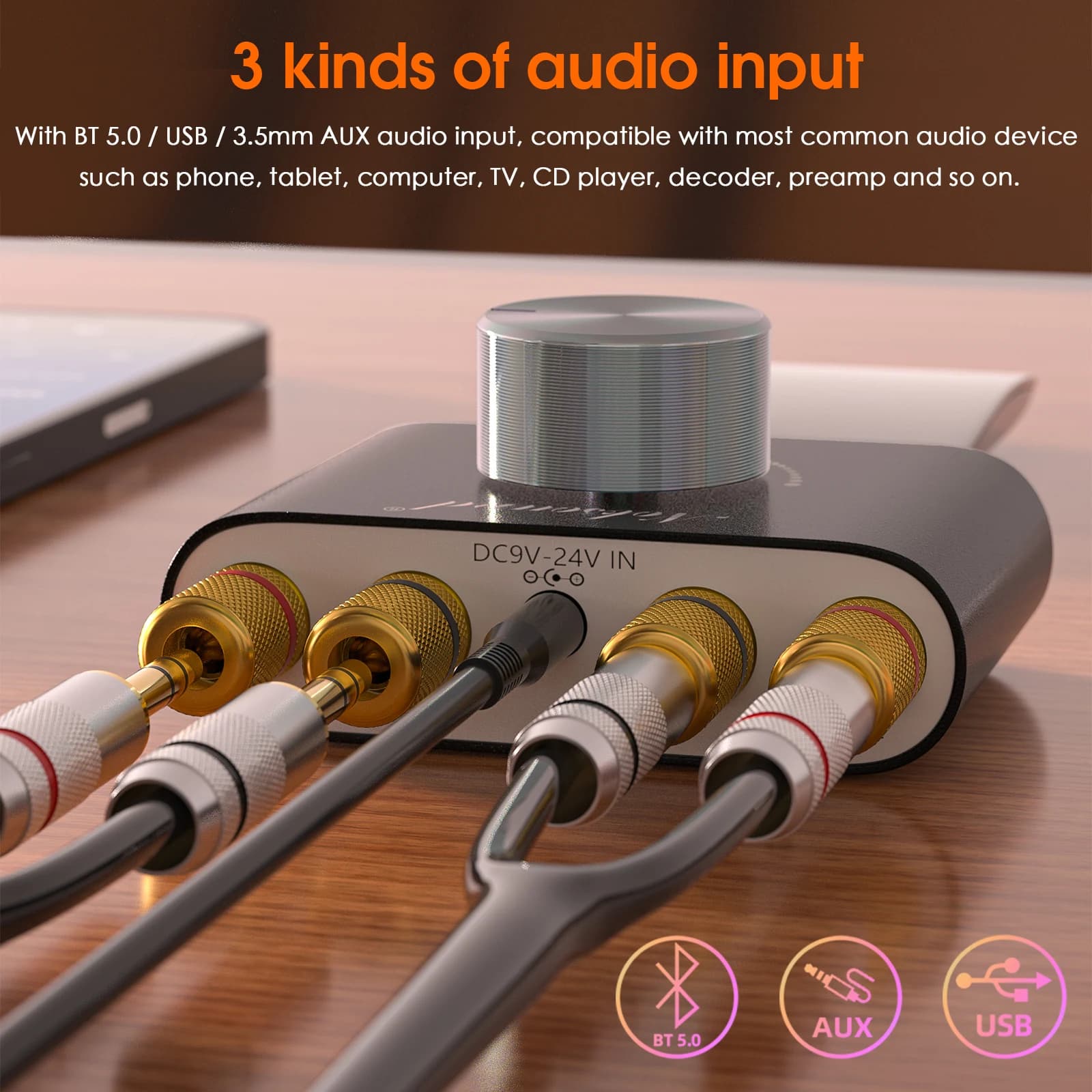 Douk Audio HiFi Bluetooth 5.0 amplificateur de puissance Mini TPA3116 numérique classe D bureau ampl
