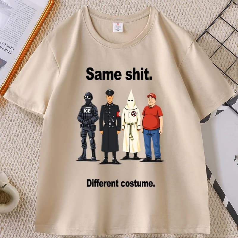 T-shirt « Same Shit Different Costume », T-shirt politique anti-Trump, T-shirt graphique amusant pou