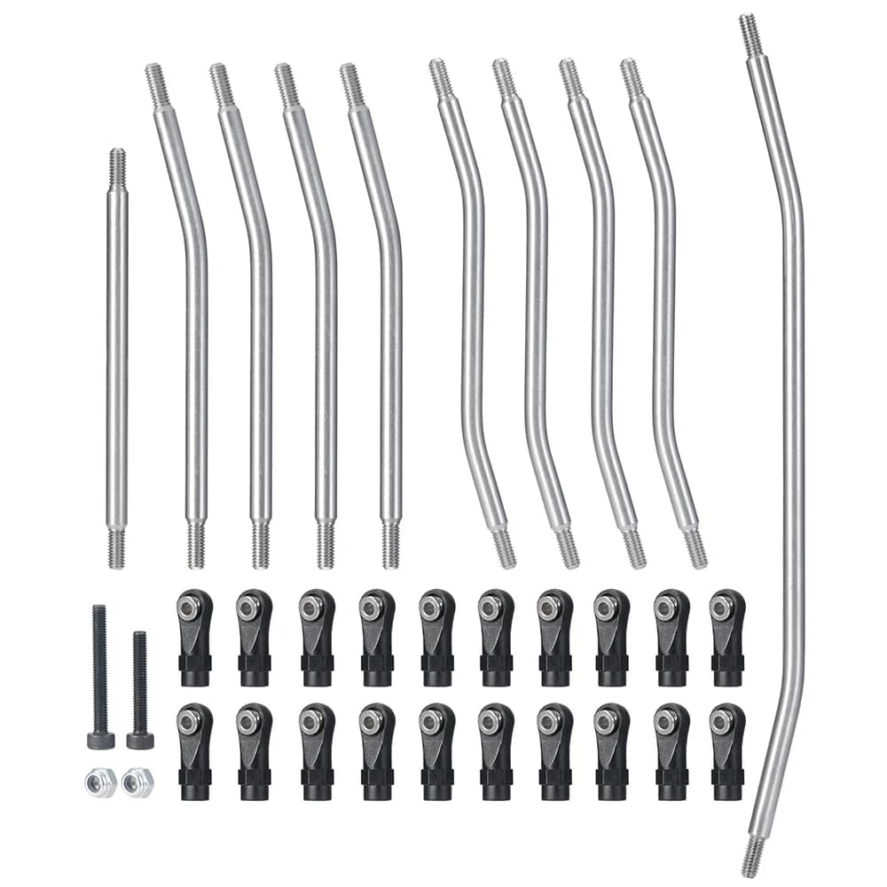 YEAHRUN – maillons métalliques de Suspension avec extrémité de tige en plastique, pour Axial SCX10 I