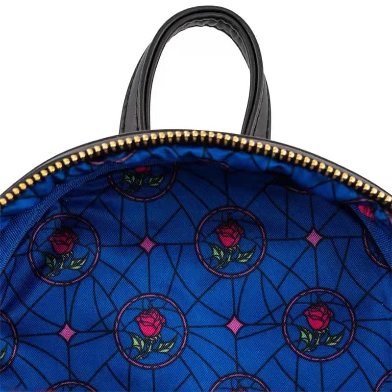 Sacs à dos Loungefly, série Princess Castle, Belle, sacs à bandoulière à double sangle pour femmes, 