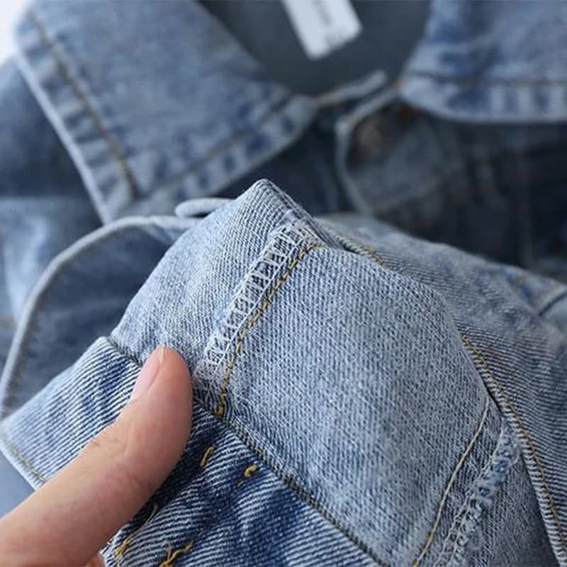 Nouvelle veste en jean à motif marguerite de dessin animé pour filles de 2 à 7 ans, manteau décontra