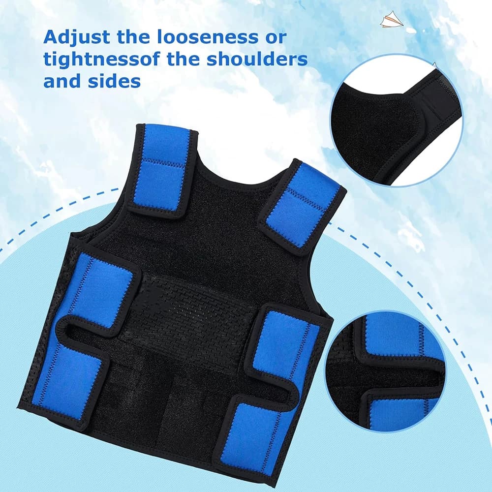 TOPARCHERY-Glaçage lesté pour enfants, glace de compression confortable, poids réglables pour enfant