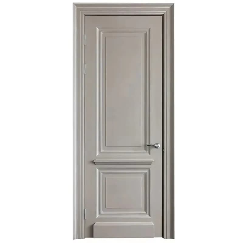 Conception de porte intérieure en bois massif de chambre à coucher de luxe 30X78