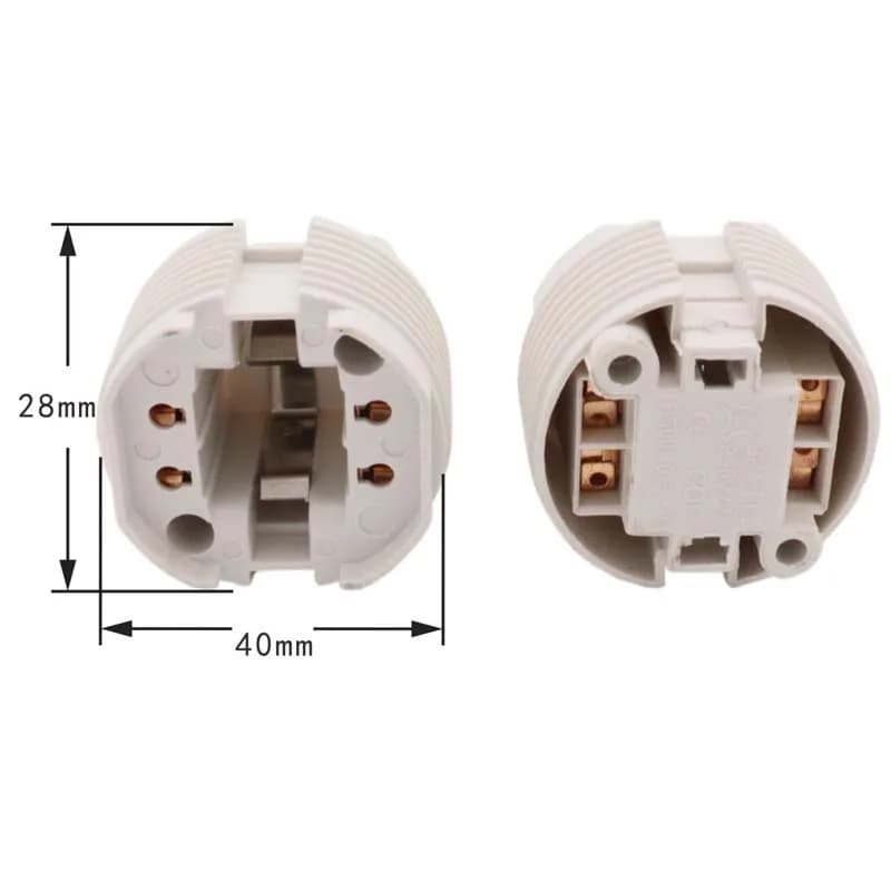 G24 Test vieillissement support de lampe 2p 4pin lumière LED support de lampe convertisseur vis ampo