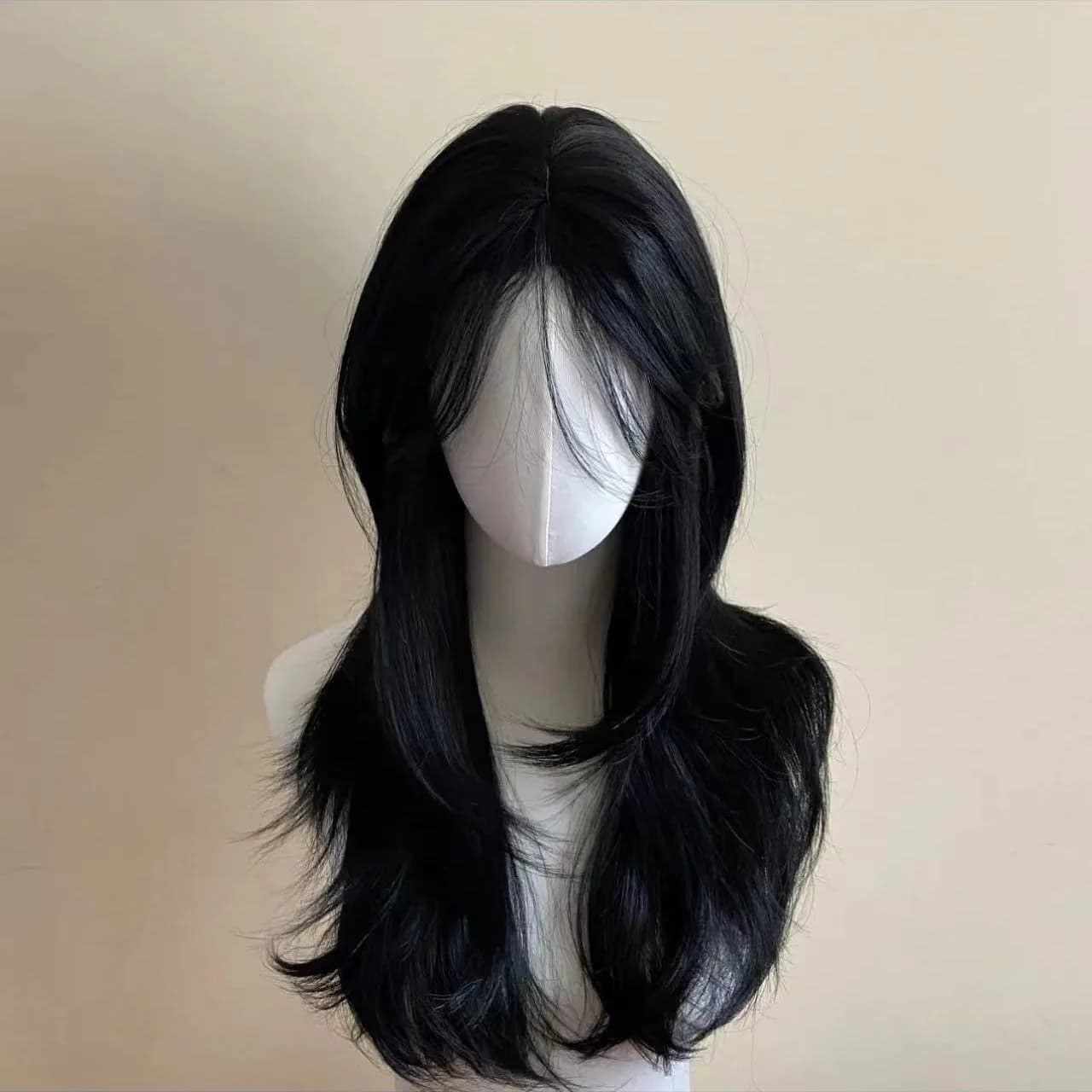 Ashely perruque noire femme bandeau corps ondulé Rose cheveux Net modèles en frange française haute 