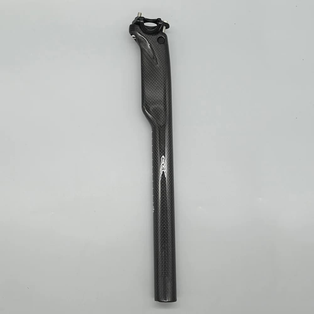 Tige de selle entièrement mate en Fiber de carbone 3K, pour vtt, vélo de route, pièces de vélo 27.2/