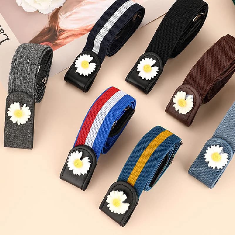 Ceintures pour femmes sans boucle taille jean pantalon sans boucle extensible taille élastique femme