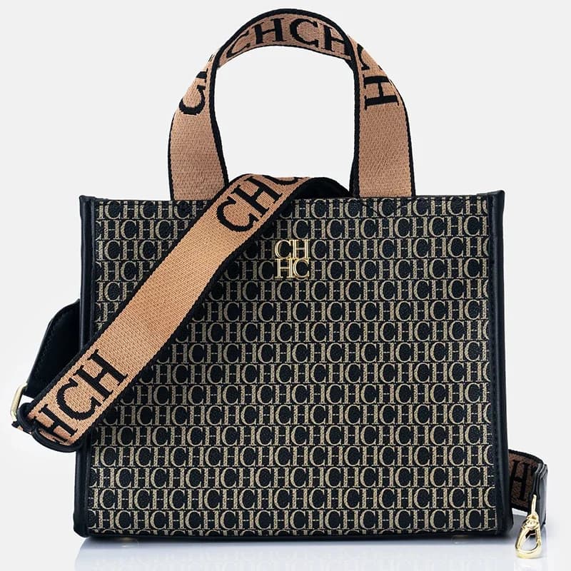 Sac à main pour femme CH Fashion, imprimé monogramme, logo métallique de haute qualité, décontracté,