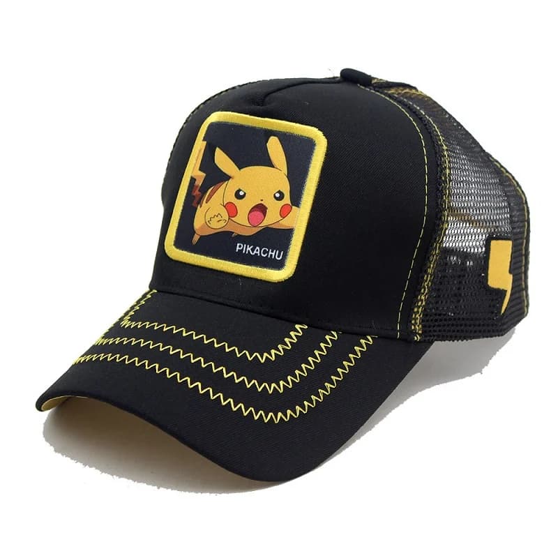 Casquette de Baseball Pokemon, personnage d'anime, chapeau Pikachu réglable, Cosplay Hip Hop, chapea