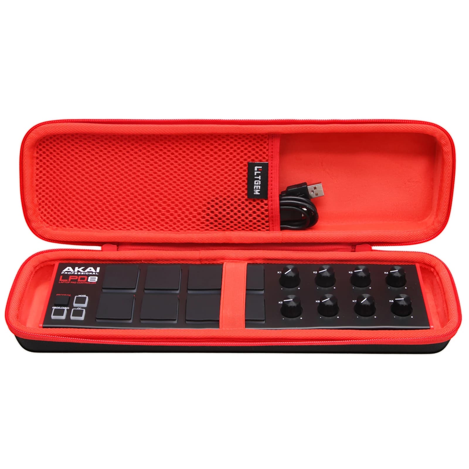 Étui LTGEM pour AKAI LPD8, boîte de rangement professionnelle pour appareils de musique USB MIDI Con