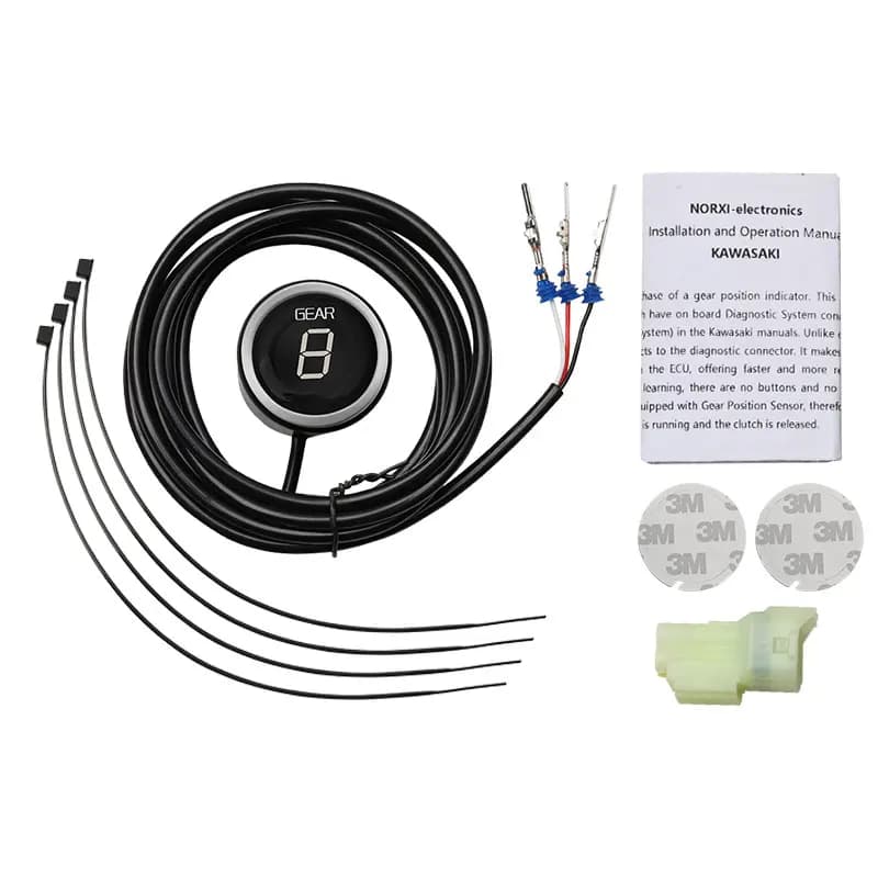 Indicateur de vitesse rond pour kawasaki versys 650 1000 2012 2013 2014 2015 2016 2017 1-6 niveaux d