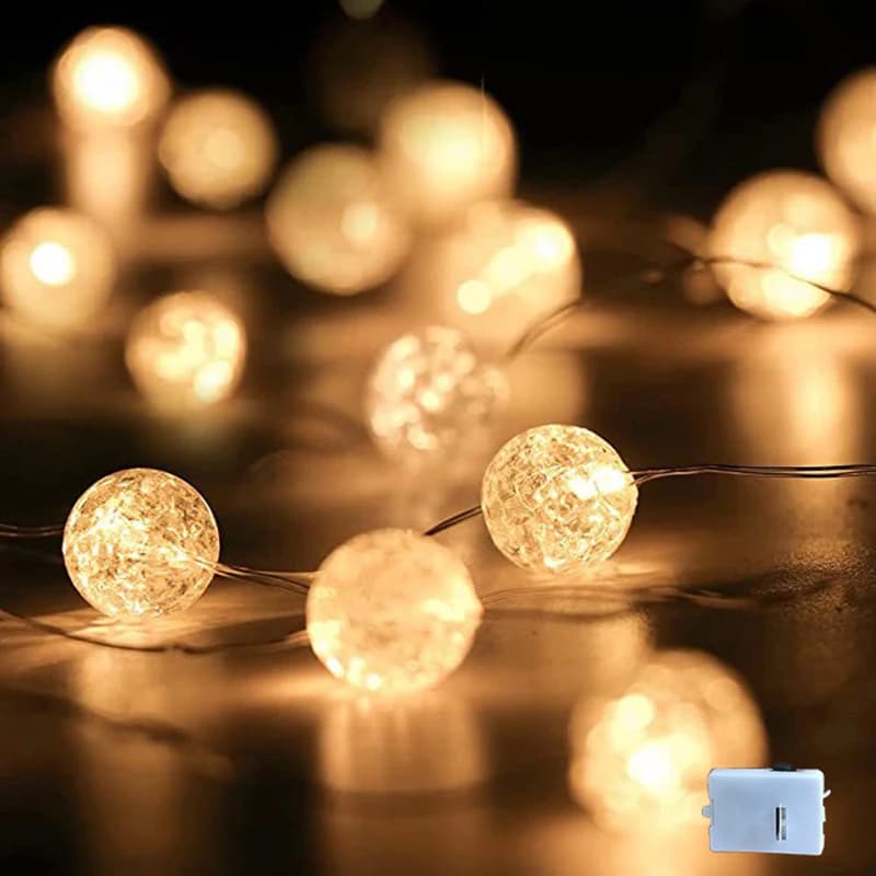 Guirxiété lumineuse LED dégradée, à piles, décoration de Noël, mariage, arbre de Noël, décor du Nouv