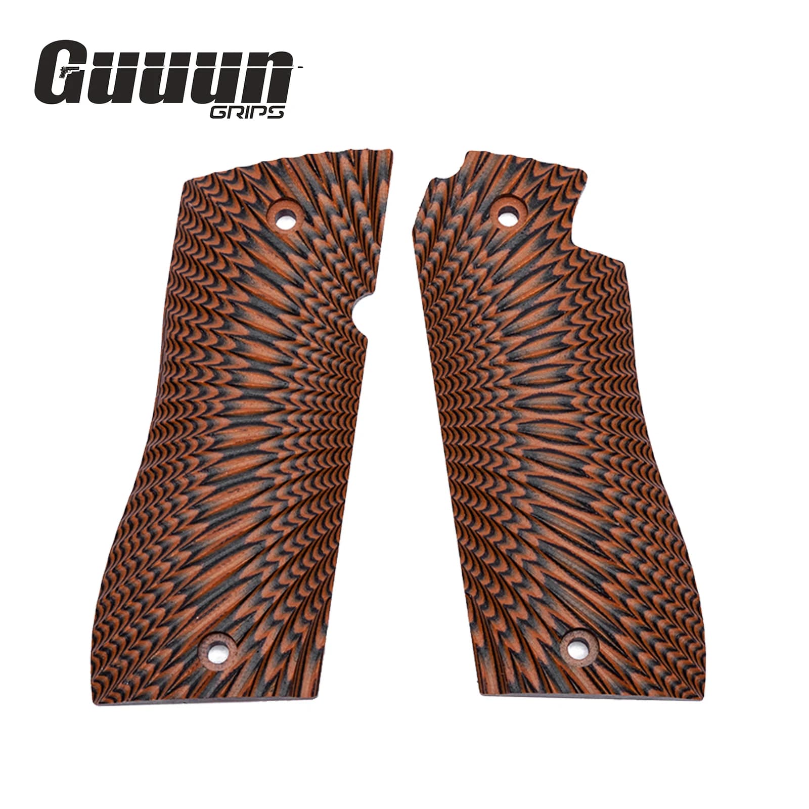 Guuun – poignée G10 pour Star BM/BKM OPS, Texture Sunburst, 6 couleurs au choix