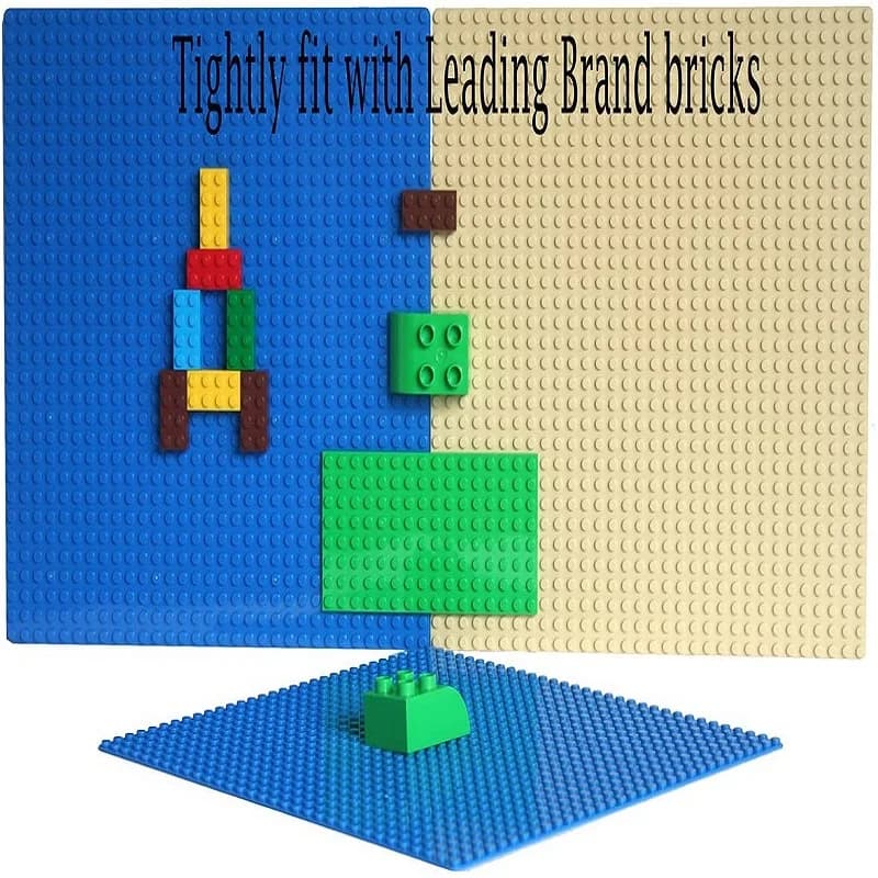 Plaque de base en plastique pour blocs de construction, 32x32, 16x32, 16x16 points, accessoires de b