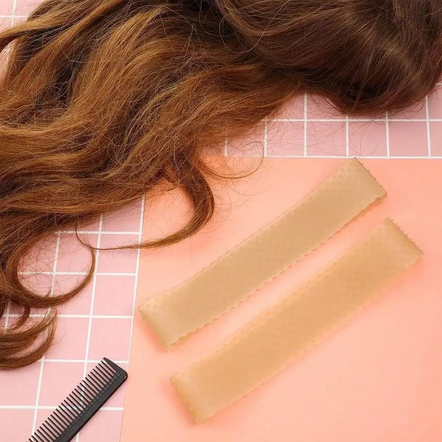 Bandeau de poignée de perruque en Silicone antidérapant, bandeau de perruque Transparent noir marron