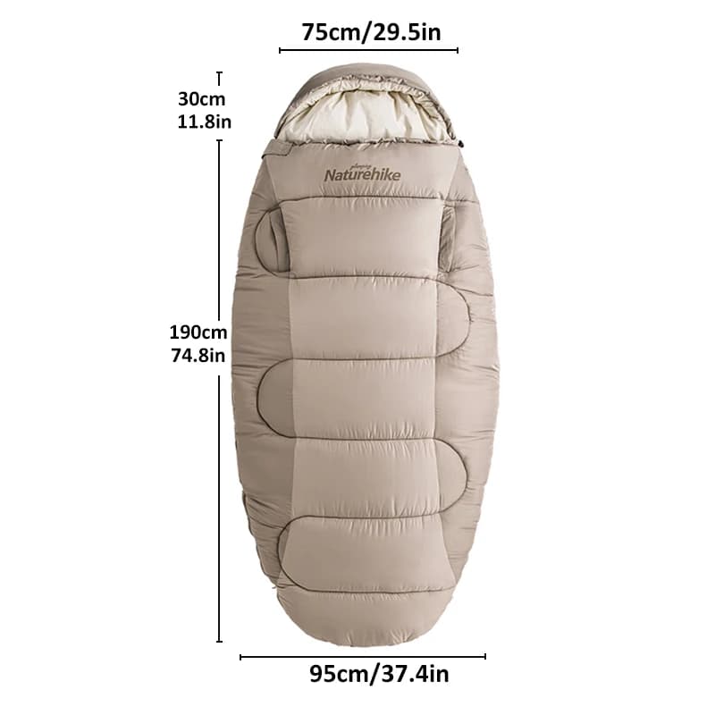 Naturehike – sac de couchage en coton PS300, sac de couchage d'extérieur, hiver, voyage, randonnée, 