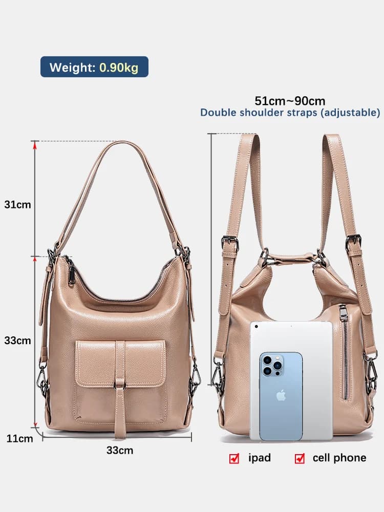 Zency Fashion-Sac à Main en Cuir 100% group pour Femme, Grande Capacité, Utilisation Multifonction, 