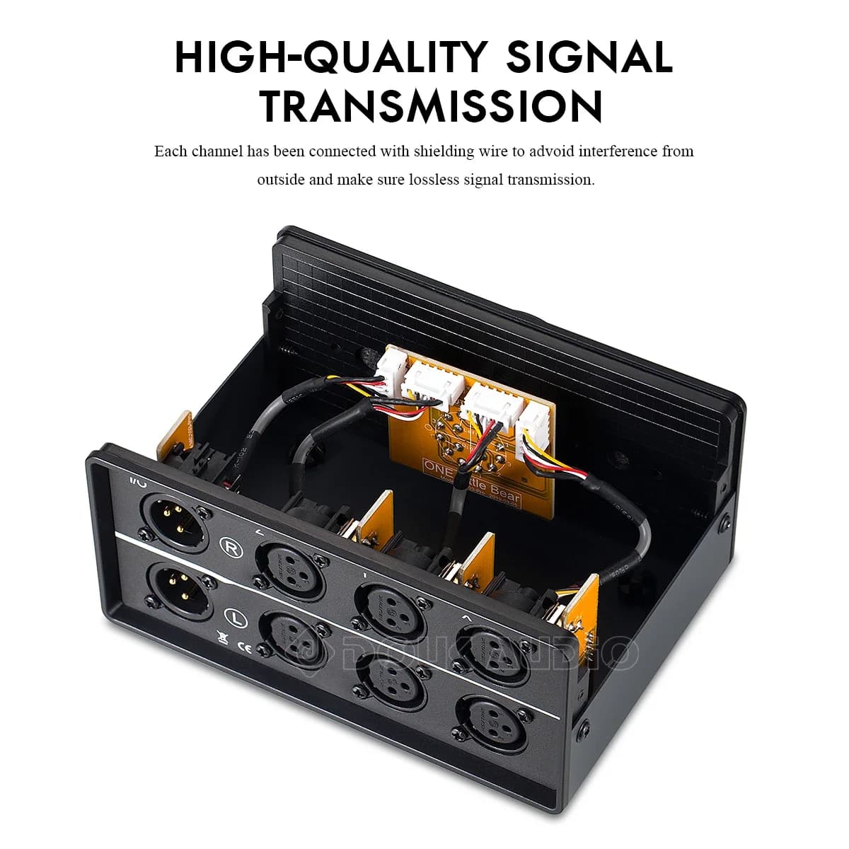 Nobsound-Mini répartiteur audio mécanique à 3 voies XLR, sélecteur passif, stéréo 1(3)-IN-3(1)-OUT, 