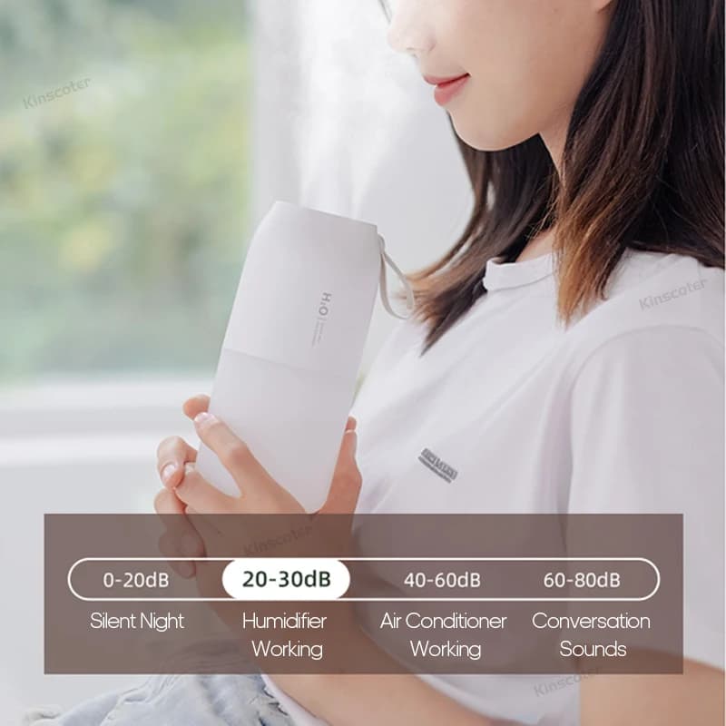 Humidificateur d'air Rechargeable sans fil 2000mAh, diffuseur de brume fraîche sans fil, humidificat