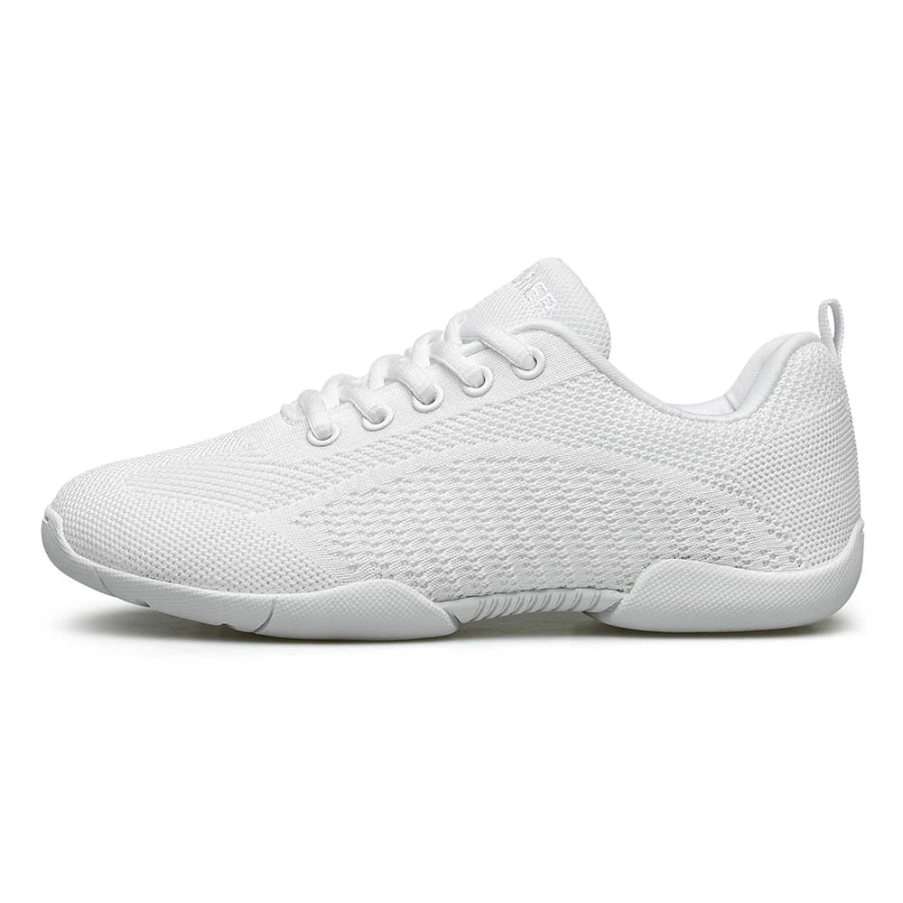 BAXIN16-Girls Cheer Shoes for Women, White Cheerleading Dance Sneakers, Youth Shool, Walking Shoes, 