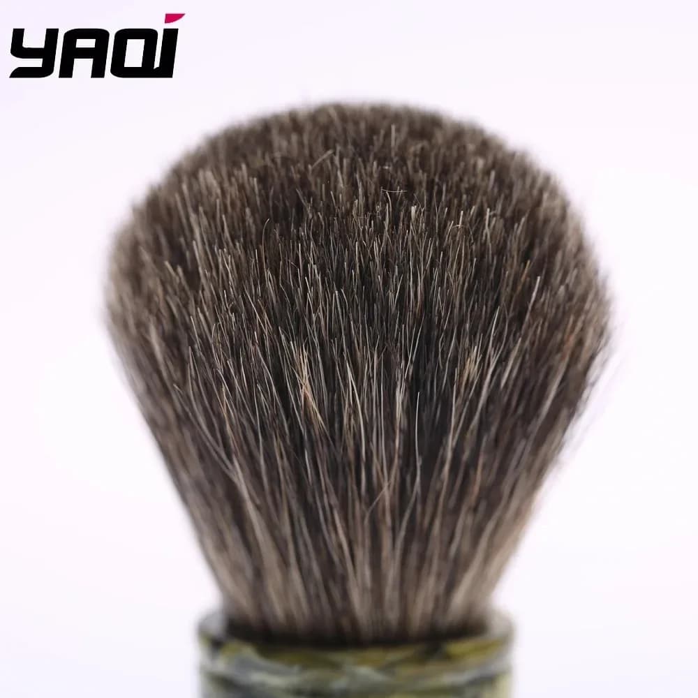 YAQI 22MM Sagrada Familia 100% pur blaireau cheveux résine poignée hommes humide rasage brosses