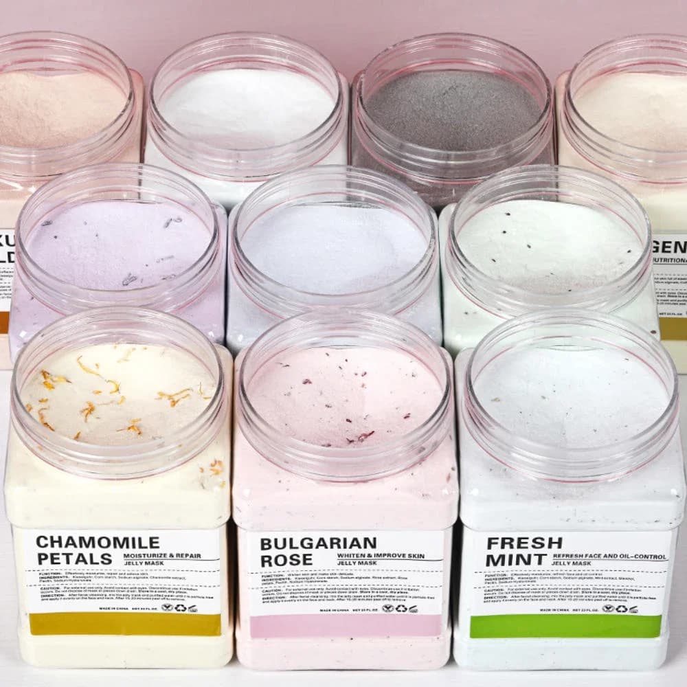 10 pièces gelée masque poudre en gros 650G professionnel masque poudre Salon de beauté utiliser des 