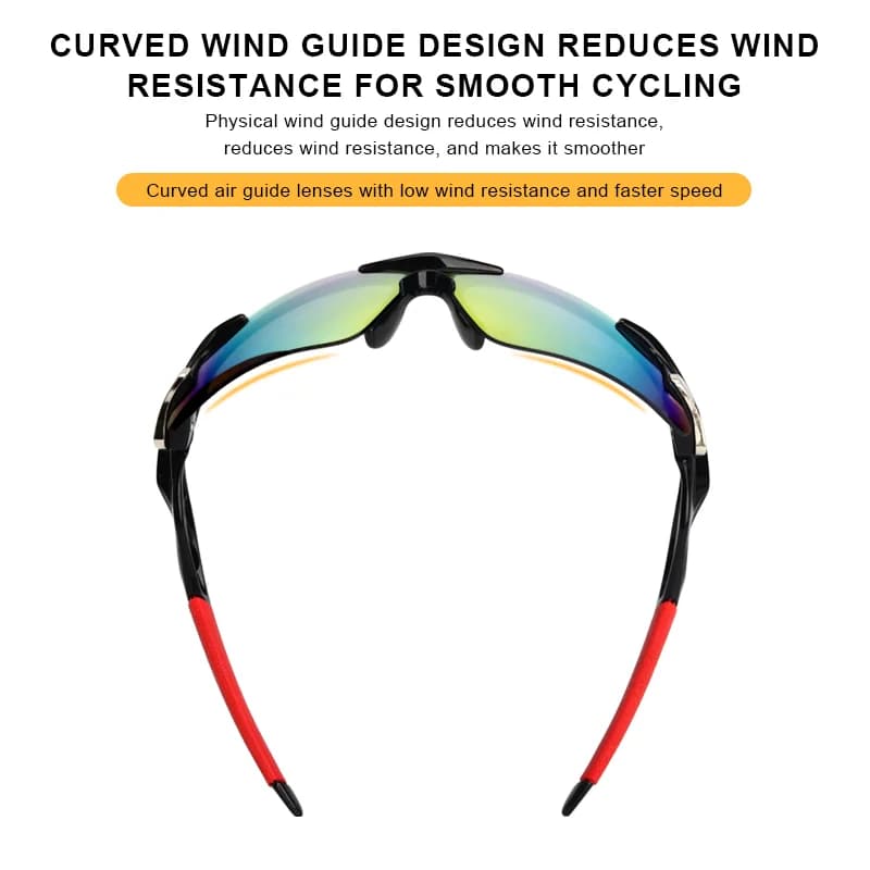 RIDERACE Sport Hommes Lunettes De Soleil Route Vélo Lunettes De Montagne Cyclisme Équitation Protect