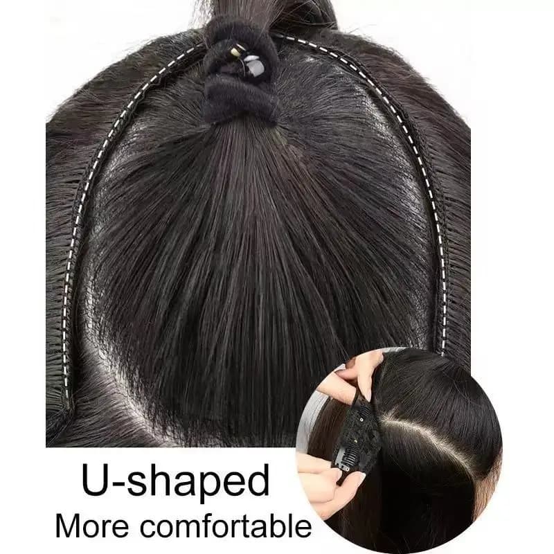 22/24 pouces synthétique en forme de V couches 4 Clips longue Extension de cheveux raides mode posti
