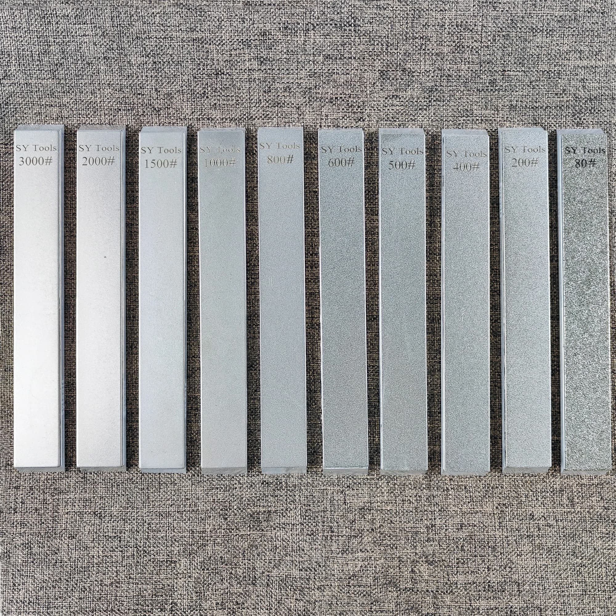 SYTOOLS – jeu de pierres à aiguiser en diamant vierge en alliage d'aluminium, pour affûteur de coute
