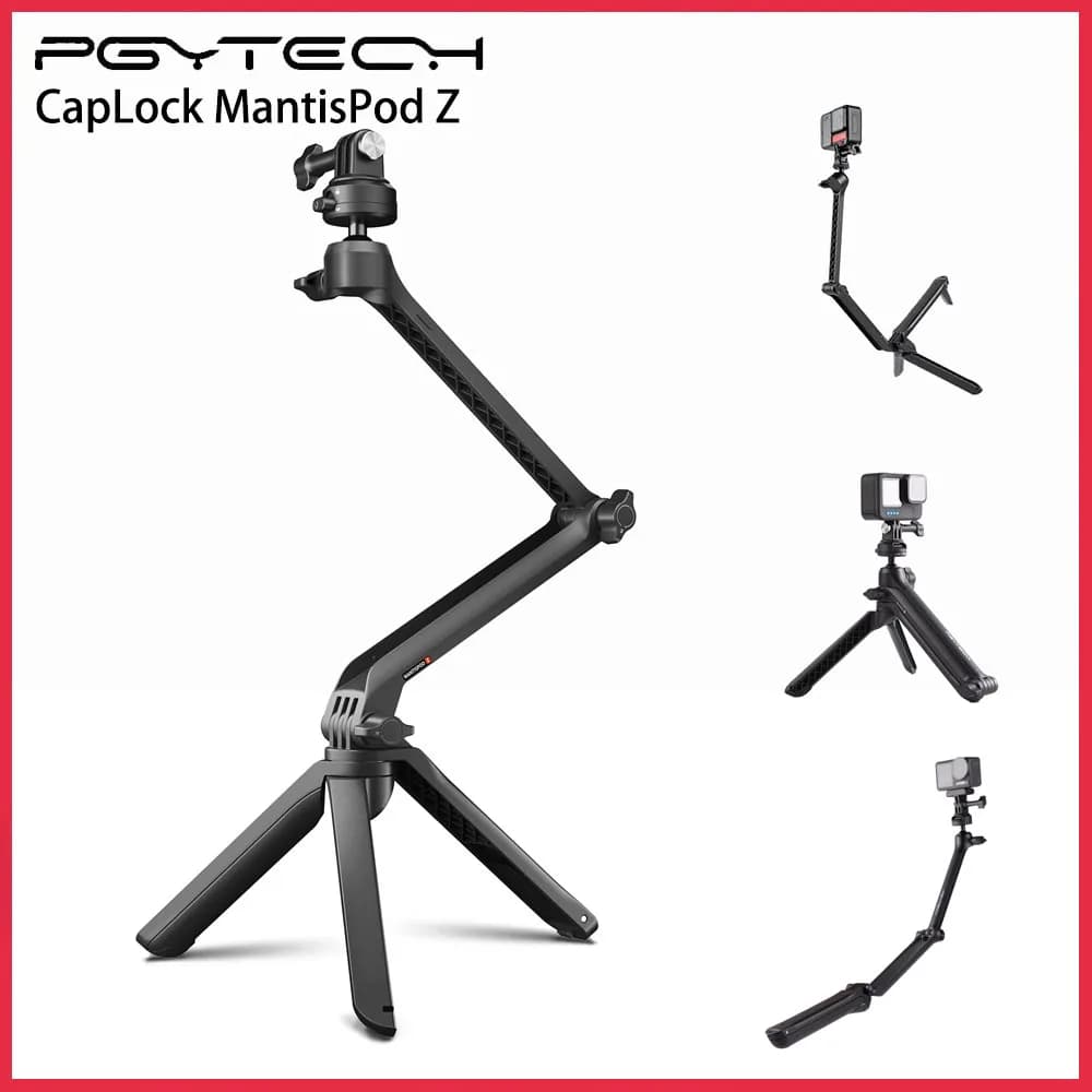 IcalYTECH-Mantispod Z Selfie Stick avec poignée, trépied à 3 voies, Vlogger vidéo, étanche, OSMO Act