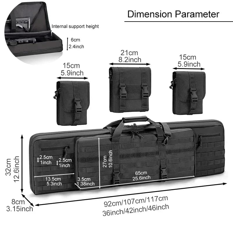 Sac de pêche tactique Molle System pour extérieur, sac à dos en nylon avec fermeture éclair verrouil