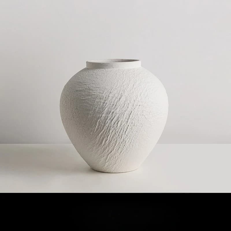 Vase à motif de pierre texturée pour la décoration de la maison, du salon et du meuble TV, cadeau de