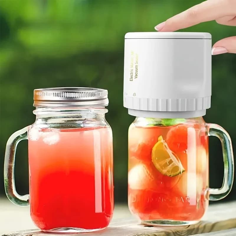 Kit de scellage sous vide électrique pour bocaux Mason, sans fil, pour bocaux Mason, Fermentation à 