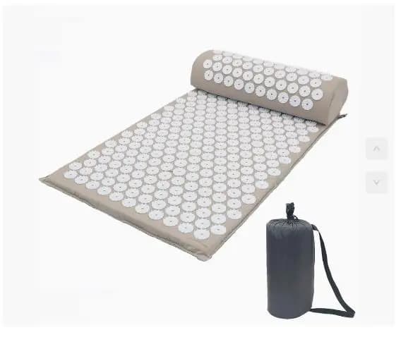 Tapis d'acupression à pointes de Lotus, coussin en lin naturel, palmier de noix de coco, Massage du