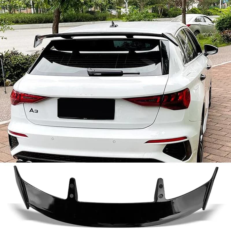 Spoiler Universel Carbone Surface ABS Type Générique Spoiler de coffre arrière pour Audi A3 Hatchbac
