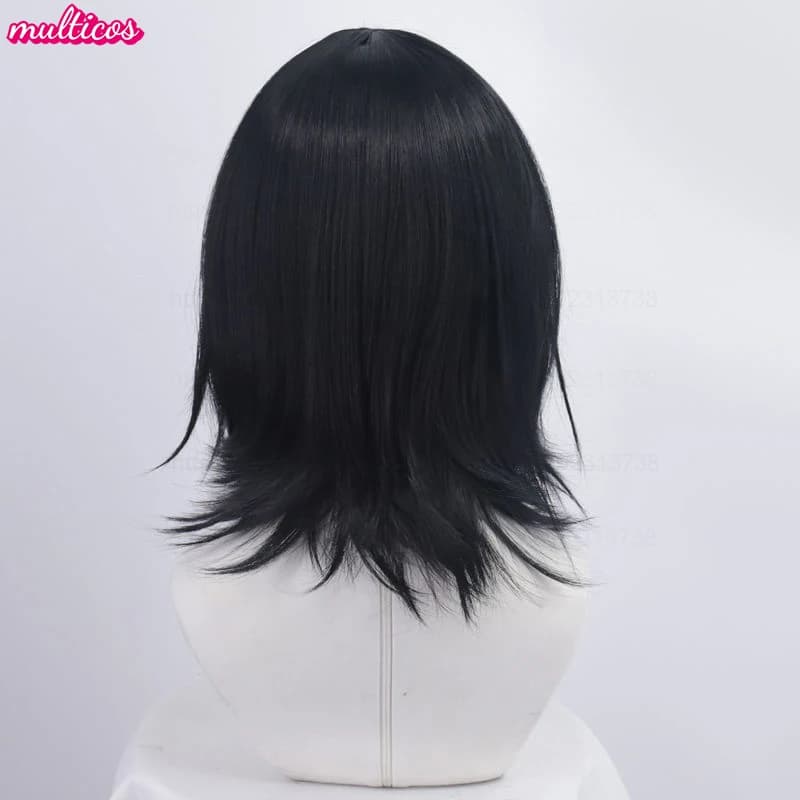 Haute qualité Anime Fyodor Dostoïevski Cosplay perruque noir simulé cuir chevelu Fyodor Dostoïevski 