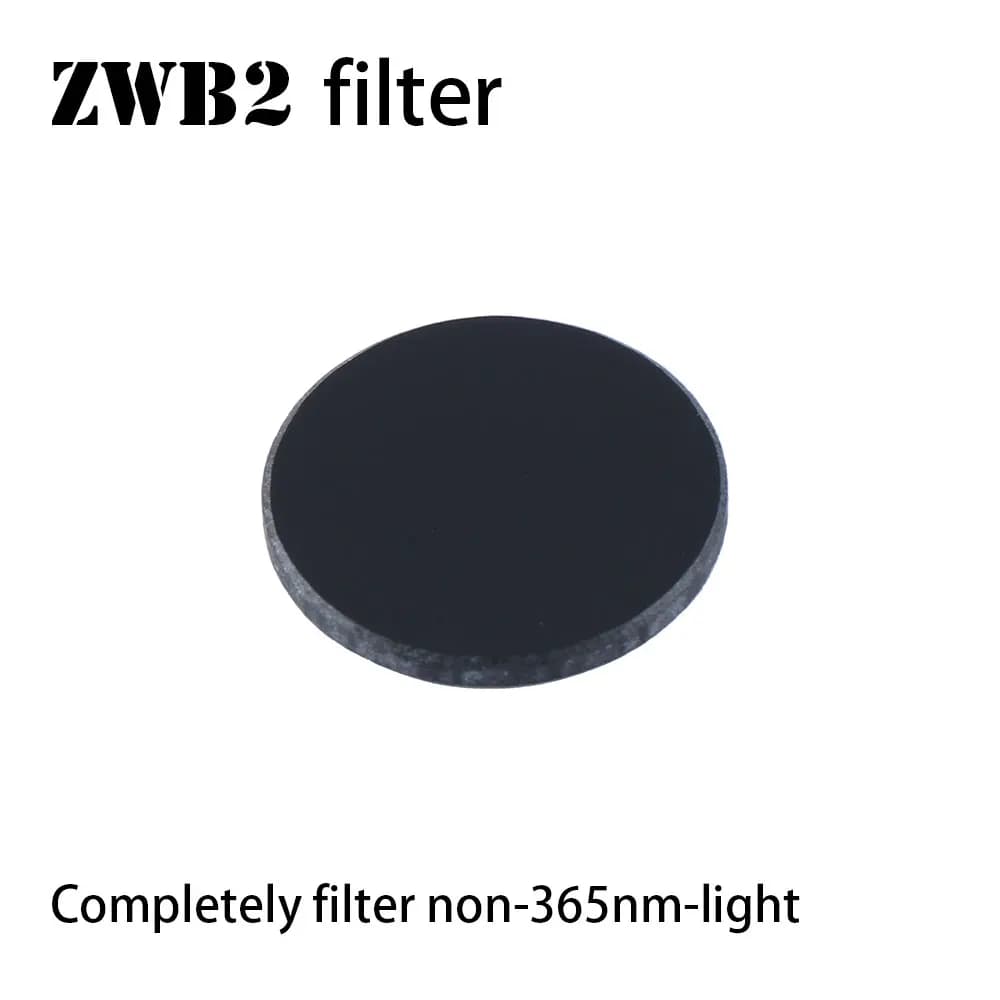 Filtre Convoy ZWB2 pour lampe torche S2 S2+ Diamètre 20,5 mm, Épaisseur 2 mm, Filtre lumière visible
