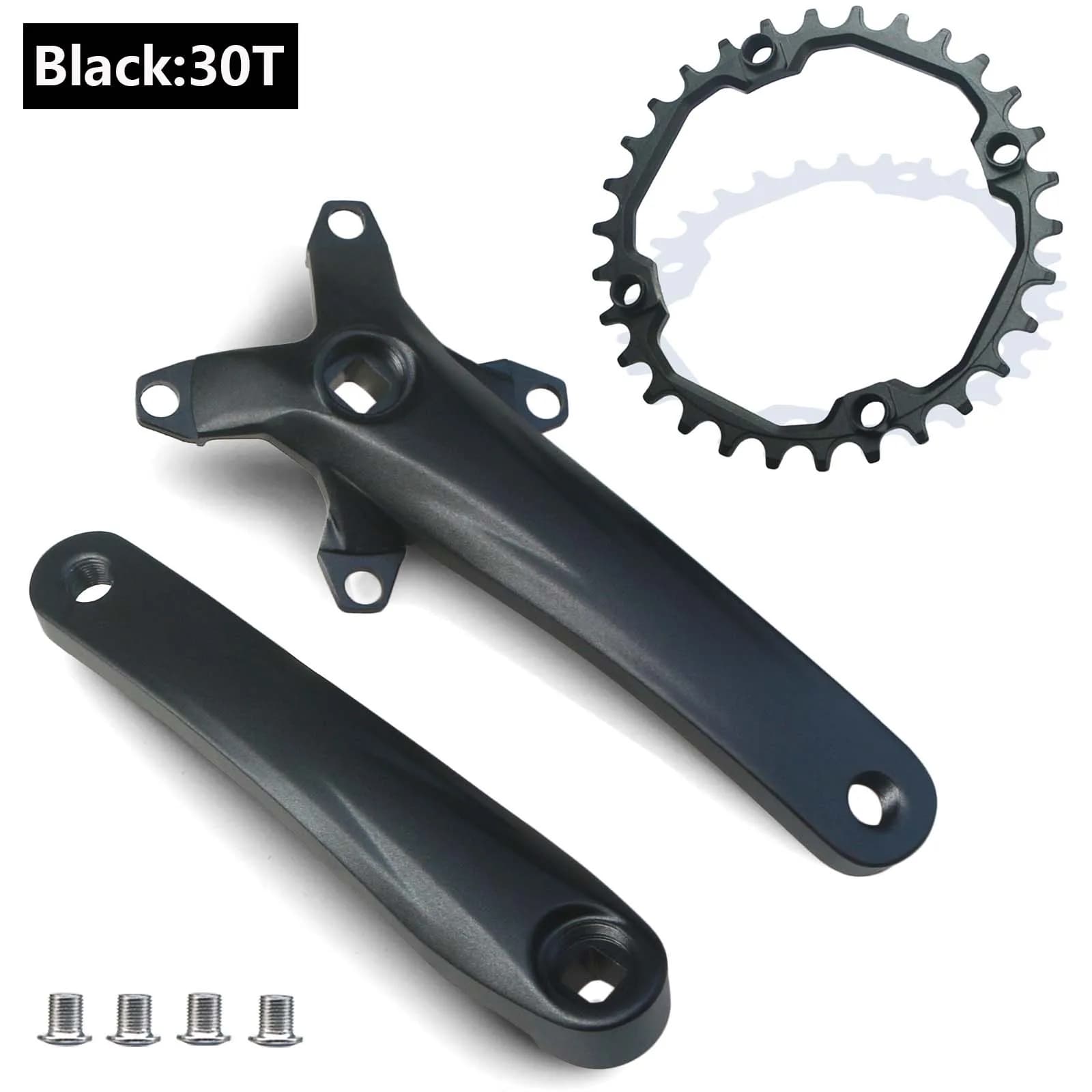 170 104BCD 64BCD vtt vélo manivelle ensemble carré conique manivelle VTT pédalier 30T ~ 42T plateau 