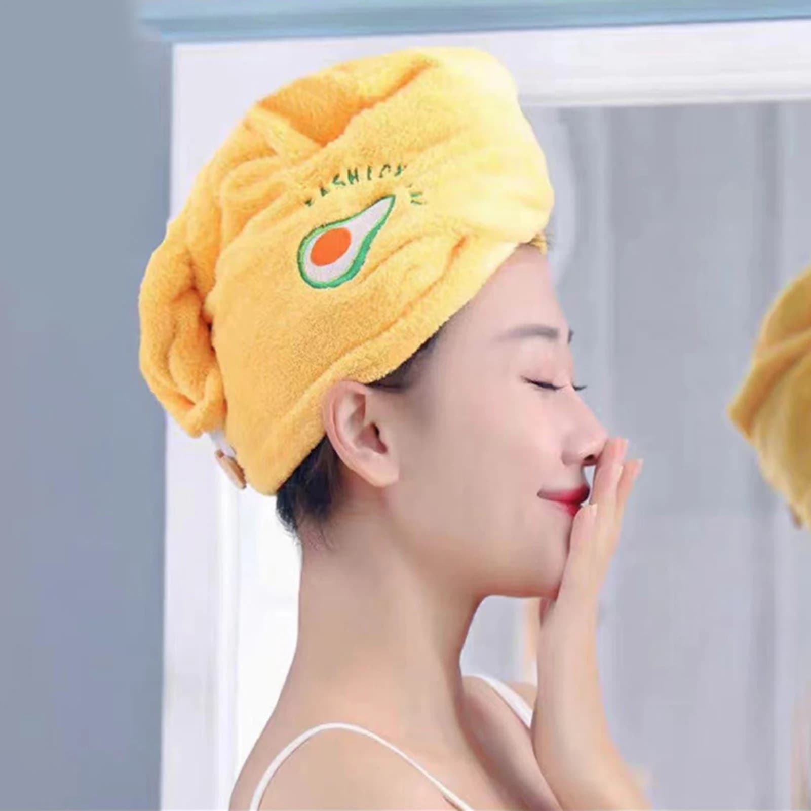 Serviette de cheveux en molleton de corail pour femmes, Turban lavable pour cheveux, serviettes de t