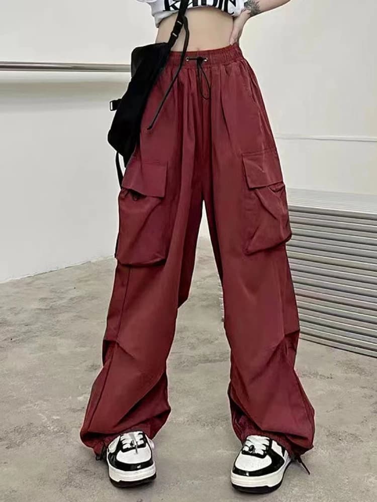 Zoki – pantalon Cargo pour femmes, style rétro américain, Streetwear, Hip Hop, mode d'été, Bf Haraju