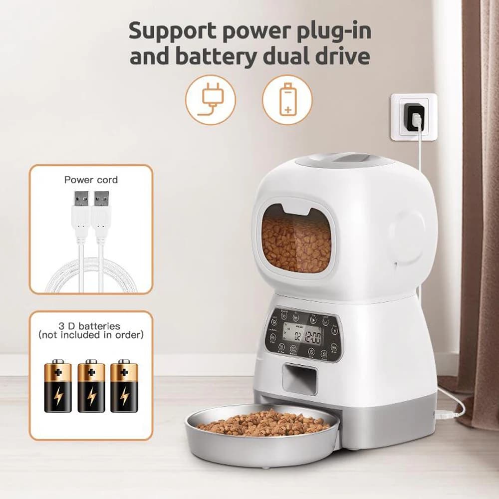 Mangeoire automatique pour animaux de compagnie, 3,5 l, WiFi, tourbillon intelligent, pour chien len