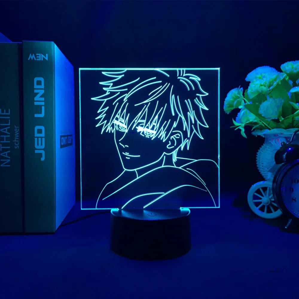 Lampe Anime Satoru Gojo Jujutsu Kaisen Led veilleuse pour cadeau d'anniversaire Jujutsu Kaisen veill