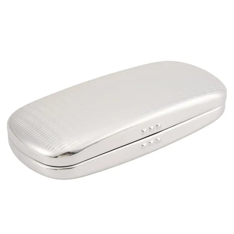 Étui à lunettes A95D, étui à lunettes à coque rigide en aluminium, boîte à lunettes rayée