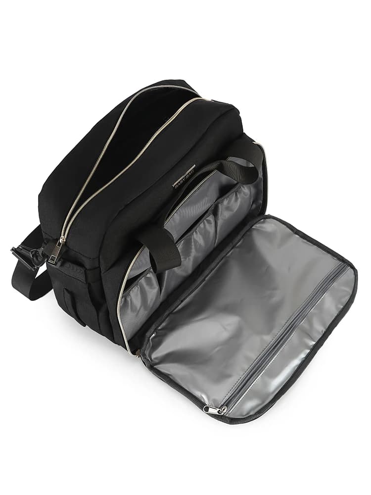 Sac à langer grande capacité, sac à bandoulière simple avec compartiment humide/sec et fonction de c