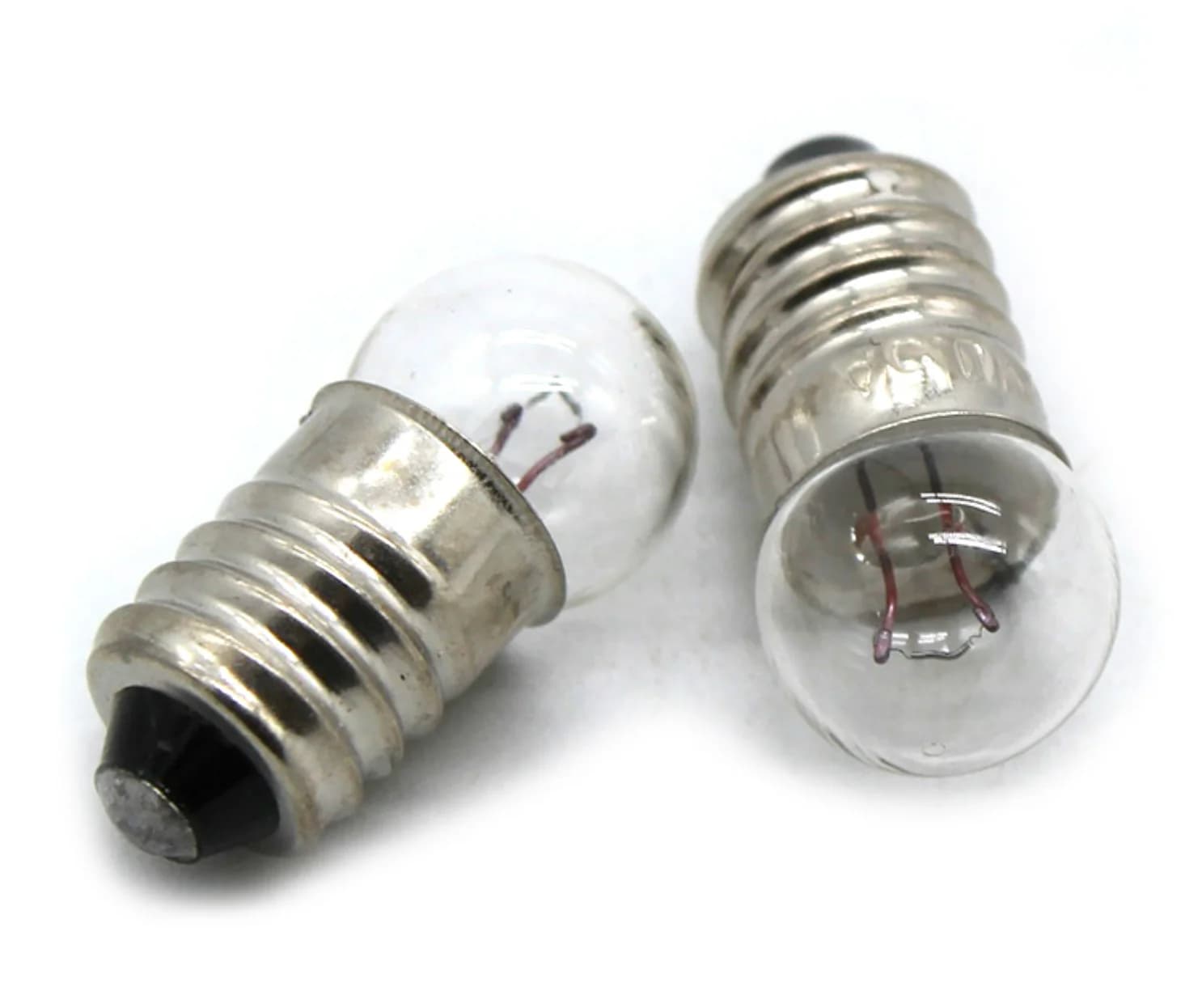 2 pièces 2.5V 3V 3.8V 6V petites ampoules électriques support d'ampoule rond lampe de Base bricolage