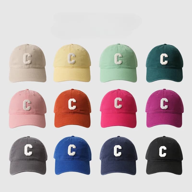 Chapeau femme printemps automne hommes et femmes même Style C mot tout dur haut casquette de Basebal